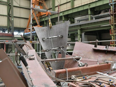 Segelschulschiff GREIF neue Bugspitze