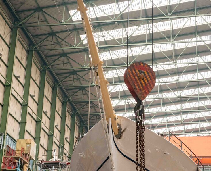 GREIF Montage Bugspriet