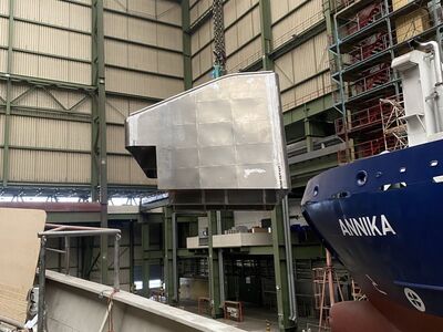 GREIF neue Deckshäuser an Bord