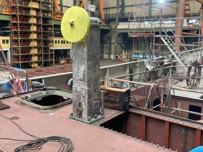 Segelschulschiff GREIF neuer Steuerstand und original Steuersäule