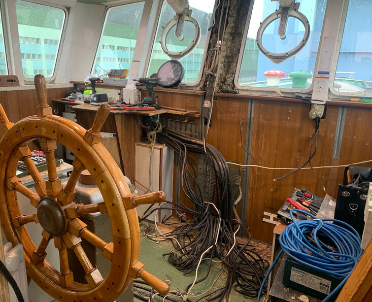 Die Kommandobrücke soll im Zuge der Sanierung verändert werden