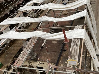 GREIF Werft Einhausung Gerüst